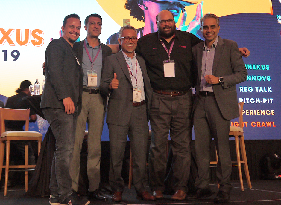 (From left) Moderator and iflix CEO Mark Britt; Maxis CEO Gökhan Ogut; Celcom Axiata CEO Idham Nawawi; Time dotCom CEO Afzal Adbul Rahim; and Digi.Com CEO Albern Murty