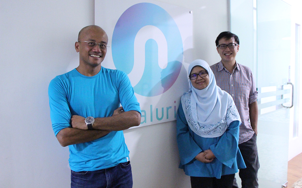 (From left) Naluri co-founder & CEO Azran Osman Rani, chief health psychologist Dr Hariyati Shahrima, and co-founder & president Dr Jeremy Ting