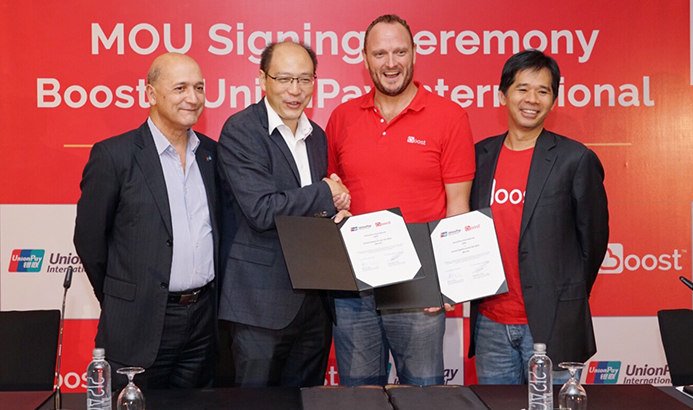 Boost partners UnionPay International to expand footprint