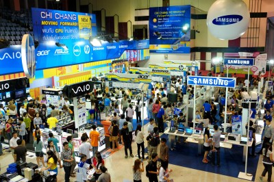Computer Mobile Expo 2012 at Chiang Mai University Auditorium, held on July 7, 2012 in Chiangmai Thailand.