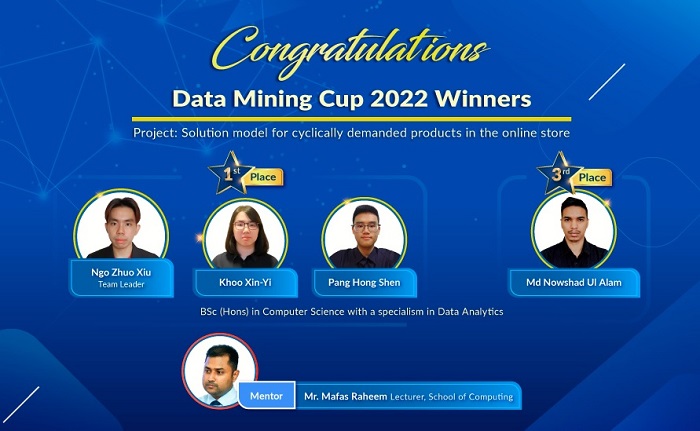 APU students win two out of three top spots at global Data Mining Cup 2022