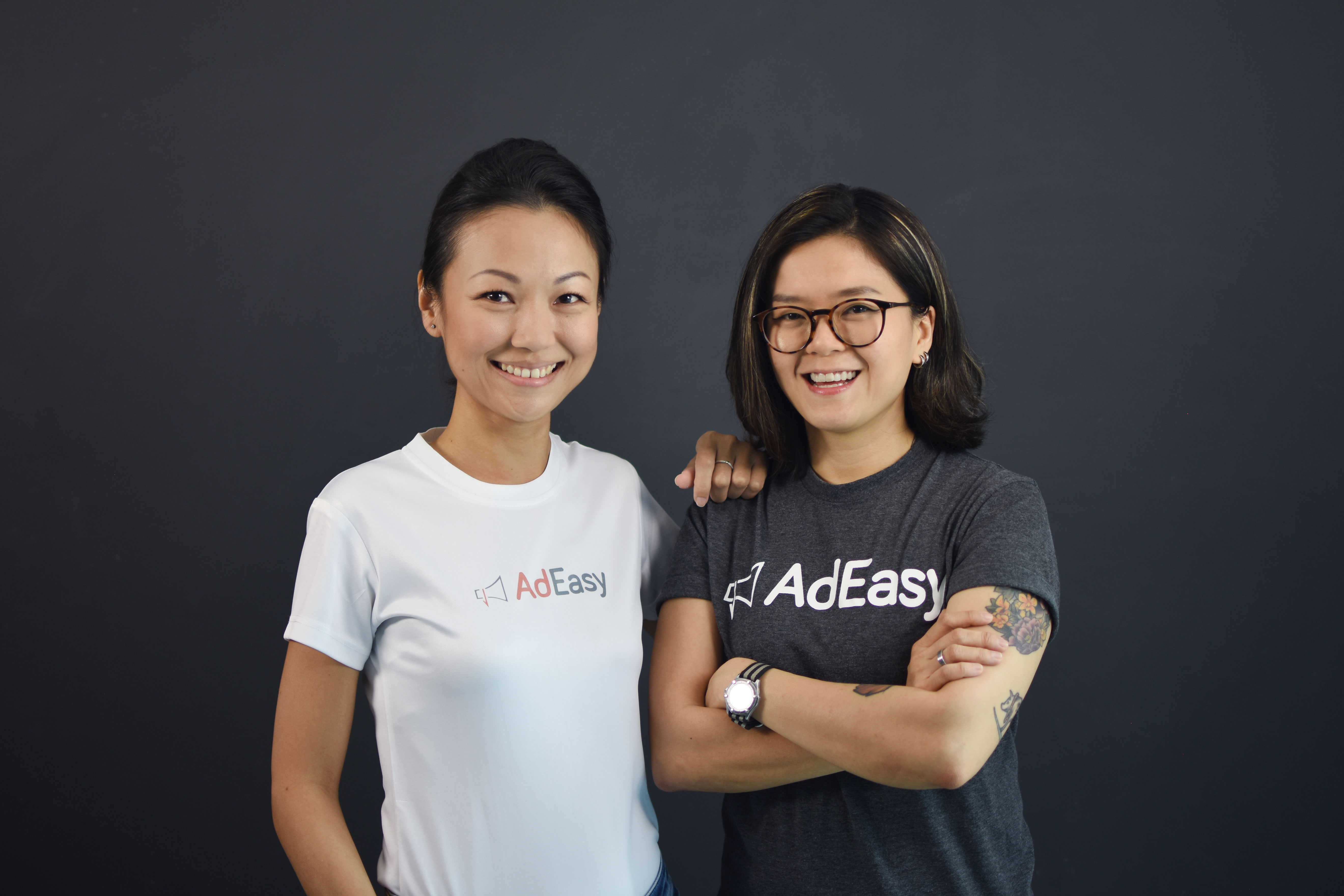 (From left) AdEasy founders Therine Goh and Melissa Sim