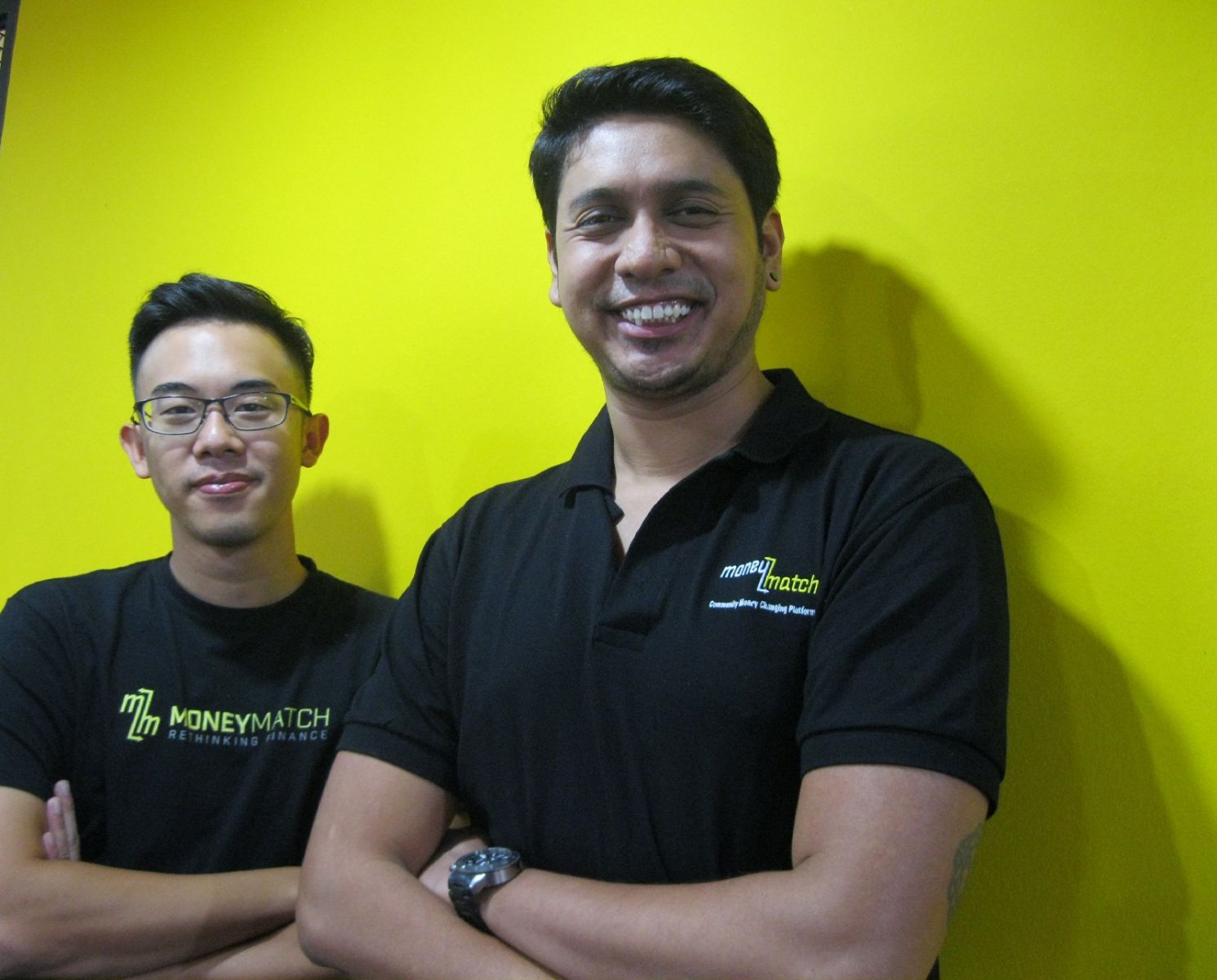 Founders Adrian Yap (left) with Naysan Munusamy who is also CEO of MoneyMatch.