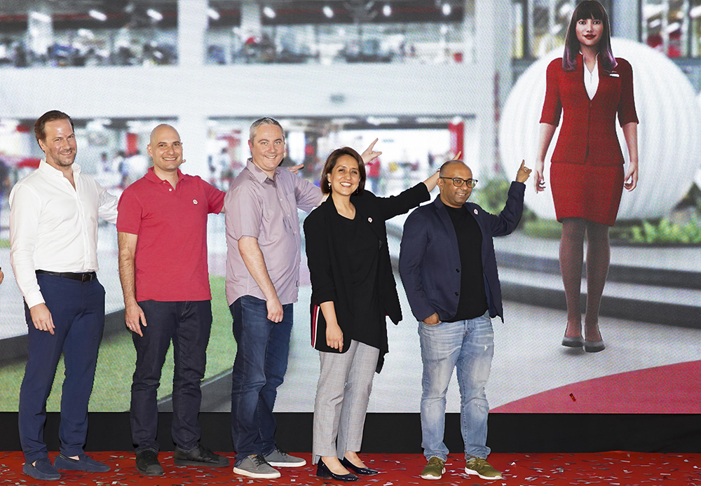 (From left) AirAsia head of Innovation & Product Transformation Kenneth Andersson; AirAsia group head of Software Engineering Elias Vafiadis; AirAsia chief customer happiness officer Adam Geneave; AirAsia deputy group CEO (Digital, Transformation & Corporate Services) Aireen Omar; and AirAsia chief product officer Nikunj Shanti 