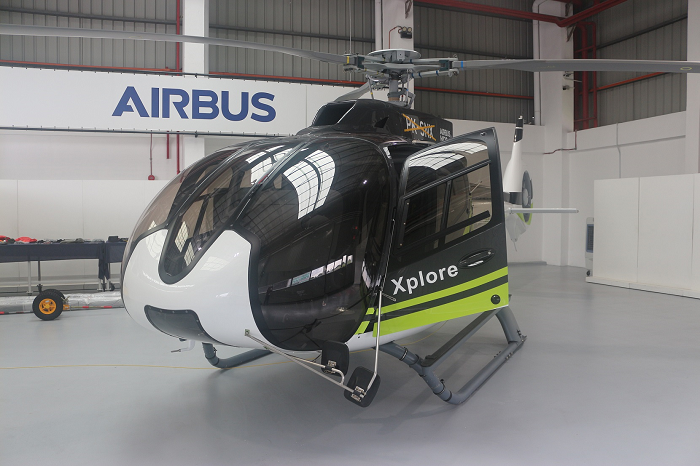 The helicopter will be on its way to the client's place in Jakarta, next week, after a first of its kind e-acceptance process in Subang, Kuala Lumpur.