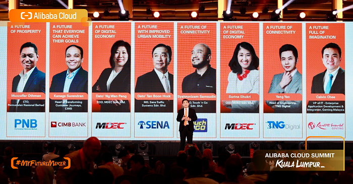 Alibaba Cloud Malaysia general manager Kenny Tan on stage during the recent Alibaba Cloud Summit in Kuala Lumpur.