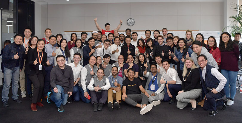 Alibaba Group executive chairman Jack Ma with the 4th class of eFounders participants