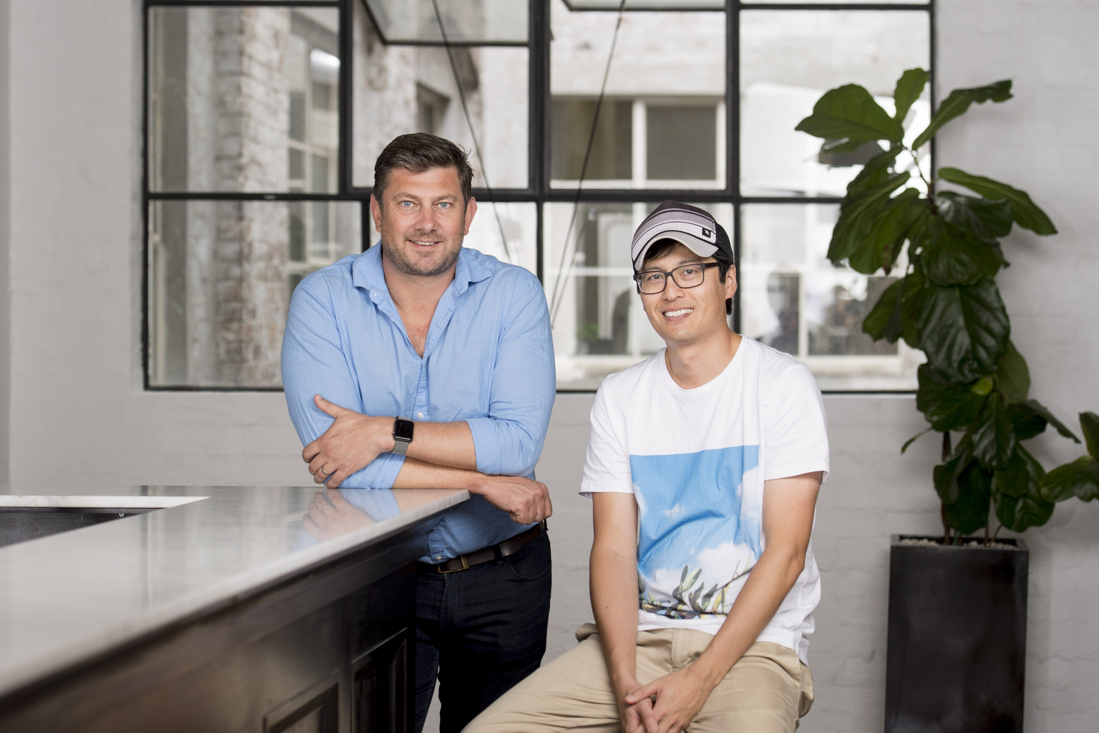 Employment Hero co-founders Ben Thompson (left) and Dave Tong
