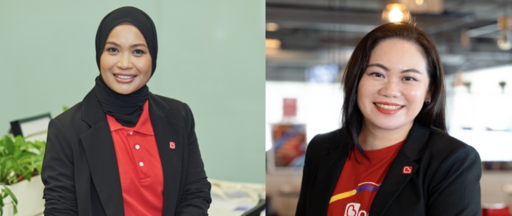 Ungku Norliza Syazwan Ungku Halmie, deputy CEO of Boost Bank (left) and Gin Wong, Gin Wong, head of consumer business, Boost