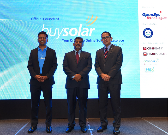 (L to R): Luke Sebastian, COO, OpenSys Technologies, Ir. Dr. Sanjayan Velautham, CEO of SEDA and CIMB Group and CIMB Islamic Bank Bhd chief executive officer Ahmad Shahriman. 