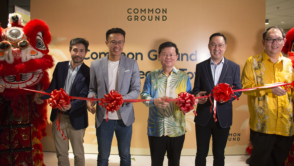 (From left) Common Ground co-founder Erman Akinci; Common Ground co-founder Juhn Teo; Penang Chief Minister Chow Kon Yeow; Belleview Group MD Sonny Ho; Pulau Tikus State Assemblyman Chris Lee Chun Kit 