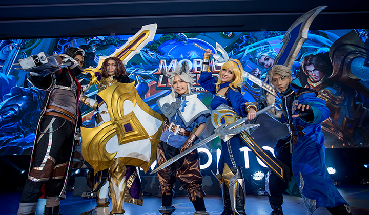 Cosplayers portray the heroes of Mobile Legends: Bang Bang