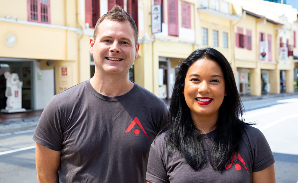 Accelerating Asia co-founders Craig Dixon (left) with Amra Naidoo