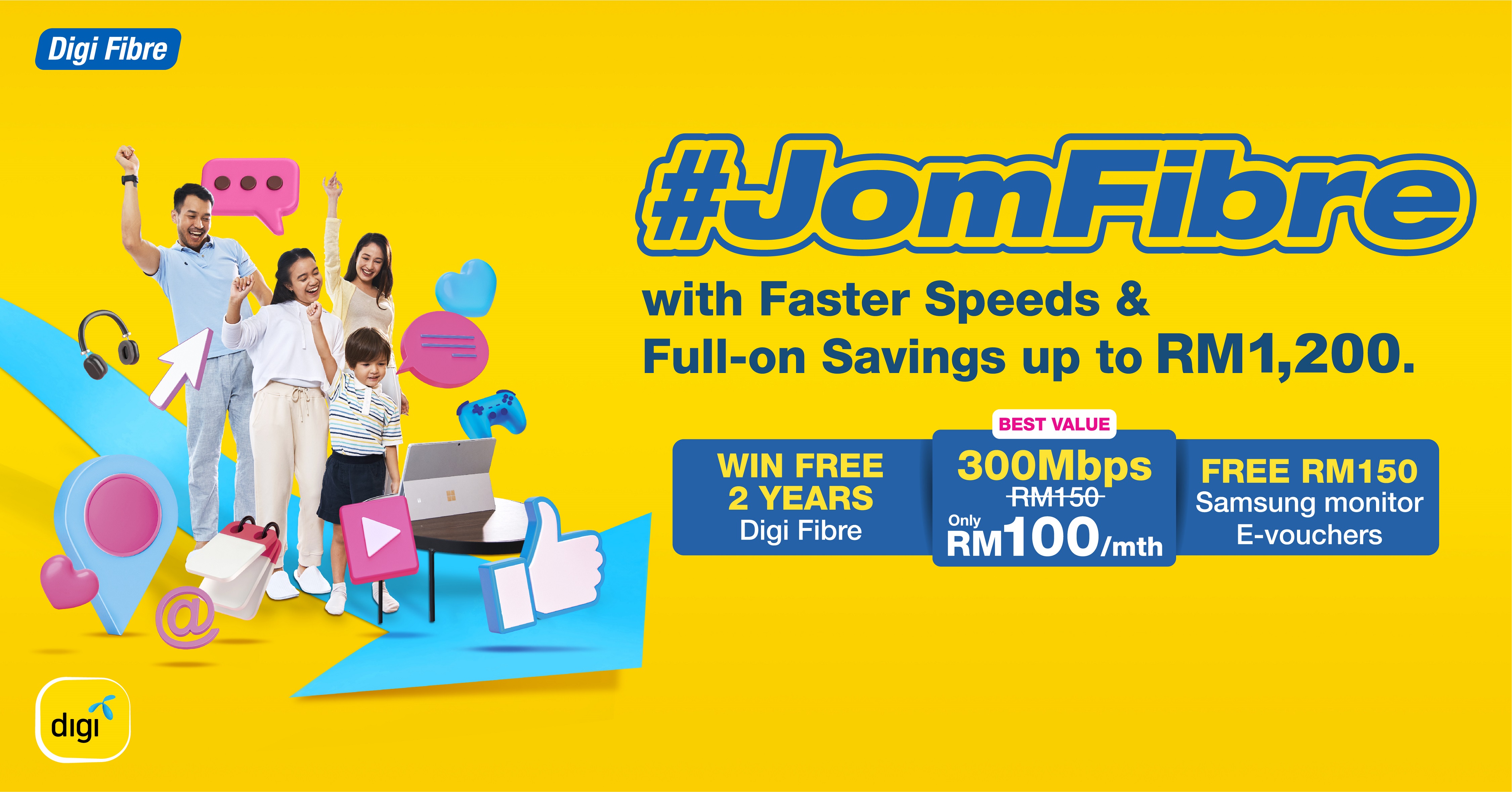 Digi launches JomFibre campaign with more savings