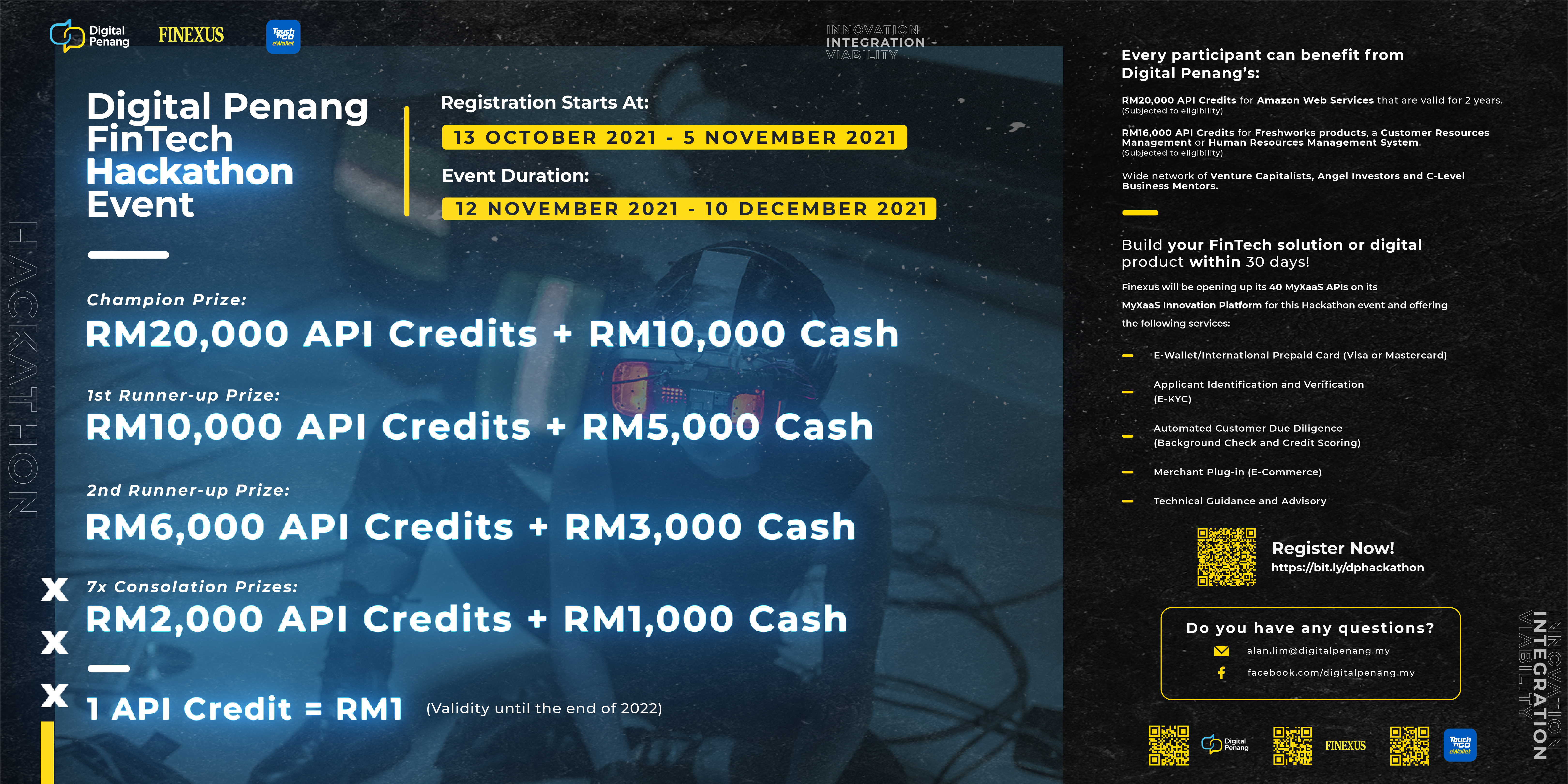 Digital Penang partners Finexus and TNG Digital for fintech hackathon with US$18k prizes 