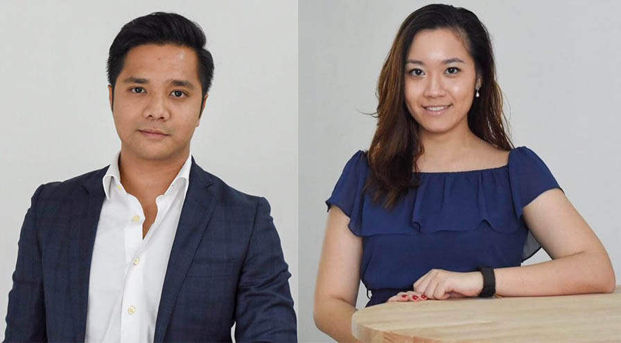  Dropee cofounders and directors Aizat Rahim (COO) (left) and Lennise Ng (CEO).