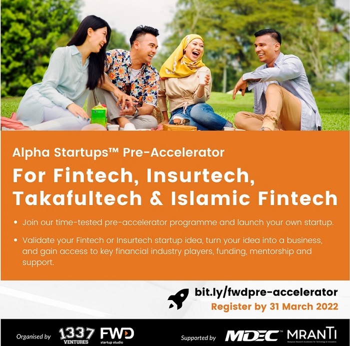 Last Call for FWD Start-up Studio Accelerator Cohort 3, with a focus on Islamic Fintech, Insurtech, Healthtech, Proptech