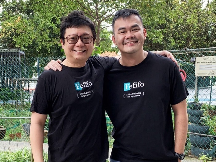 Fefifo founders Kelveen Soh (L) and Chris Fong.