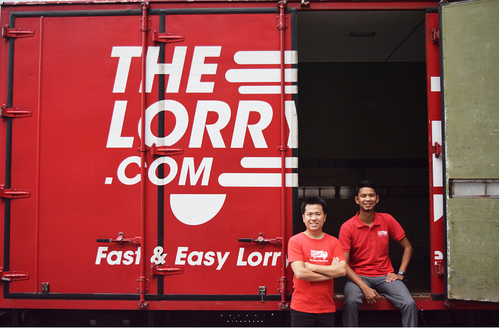 Goh Chee Hau (left), cofounder and managing director and Nadhir Ashafiq, cofounder and executive director, TheLorry.