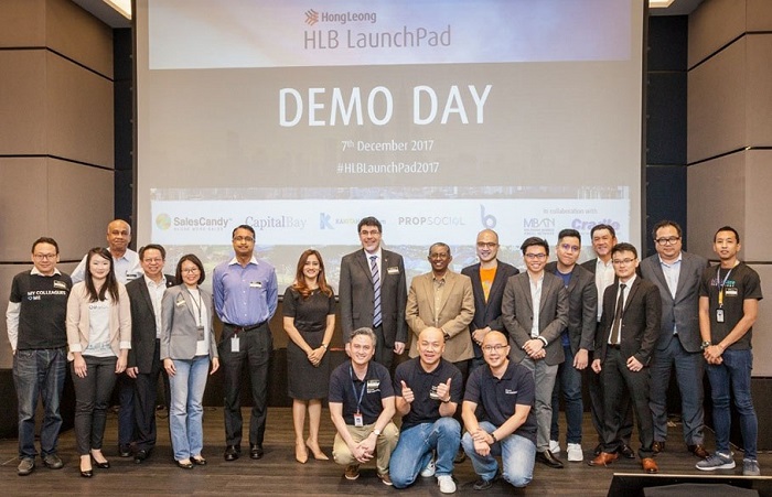 File pix of the inaugural Demo Day of HLB's Launchpad in Dec 2017.