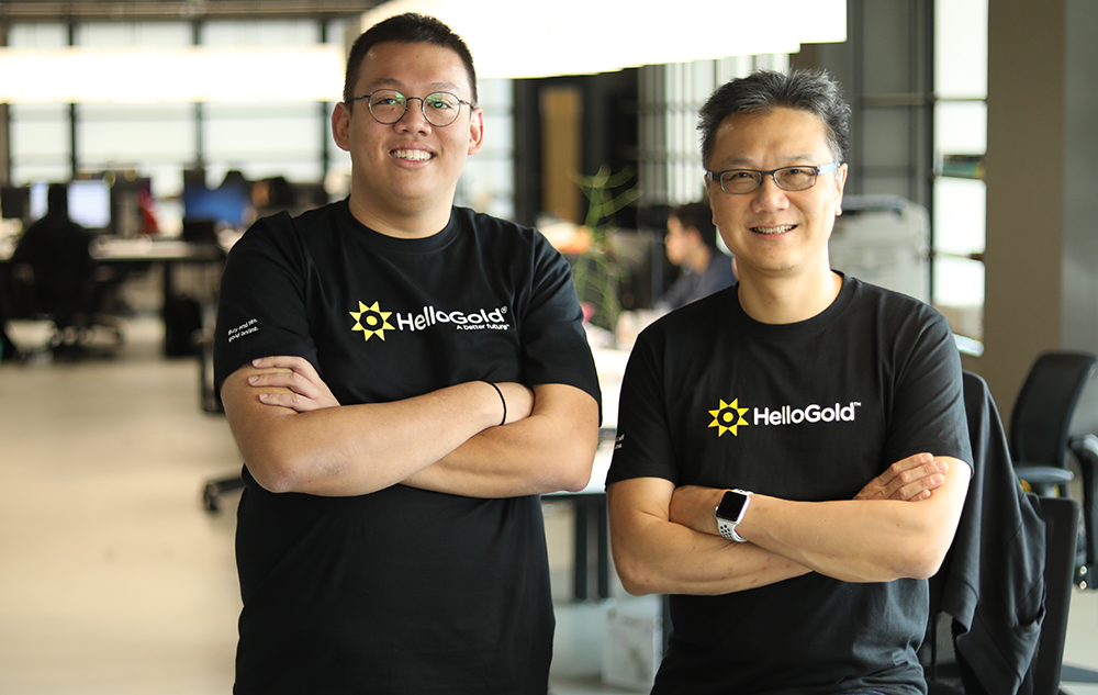 HelloGold co-founders Robin Lee (right) and Ridwan Abdullah 