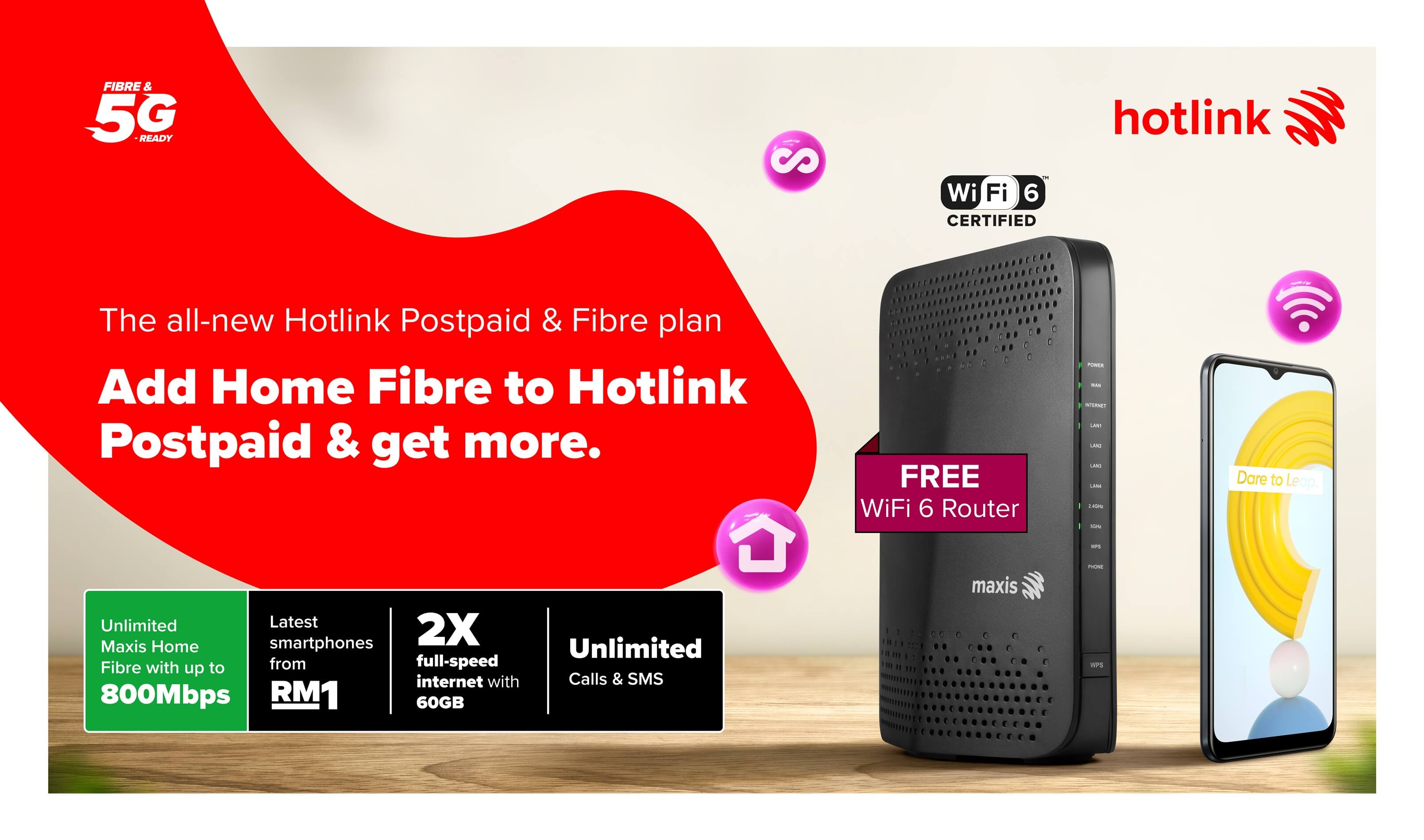 Maxis introduces Hotlink Postpaid, Fibre to Malaysians