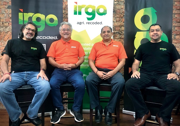 (L2R):  Girish Ramachandran, cofounder of IRGA with Yama Yeo Keng Loong, MD of Kingoya,  Gopi Nair, ED of Kingoya and Harish Subramaniam, co-founder of IRGA. 