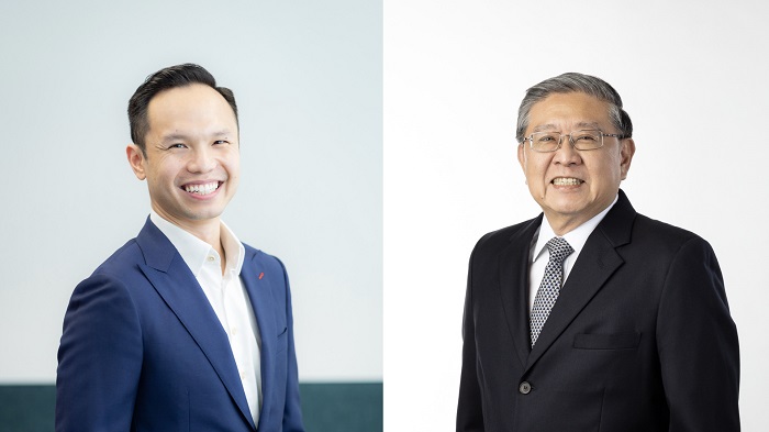 (L2R) Kelvin Lee and Lawrence Wong, chairman of Alta Exchange.