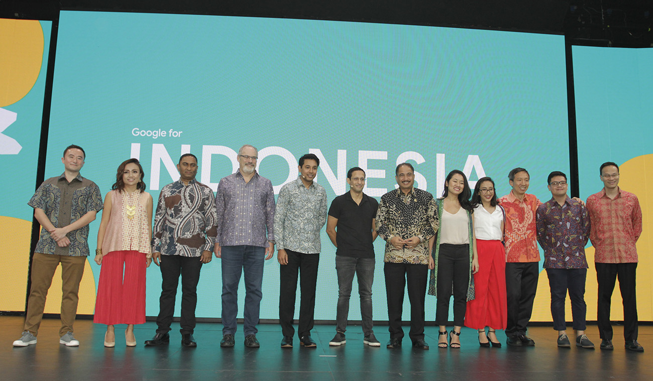 Keynote speakers at the Google for Indonesia event