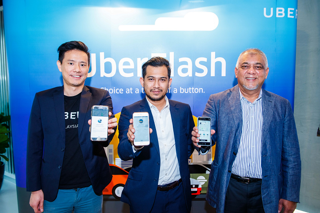 Uber introduces new UberFLASH and UberTaxi services