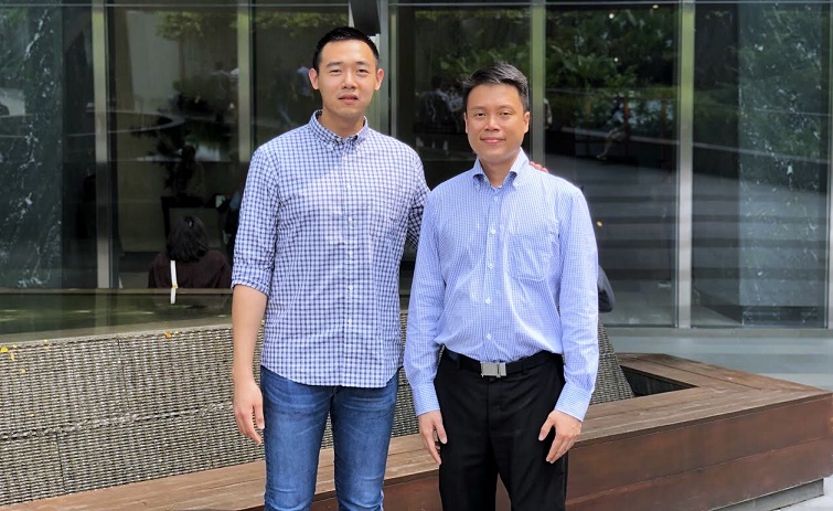 Lubna.io founder & CEO Kevin Cahya (left) with founder & CTO Eddy Hartanto