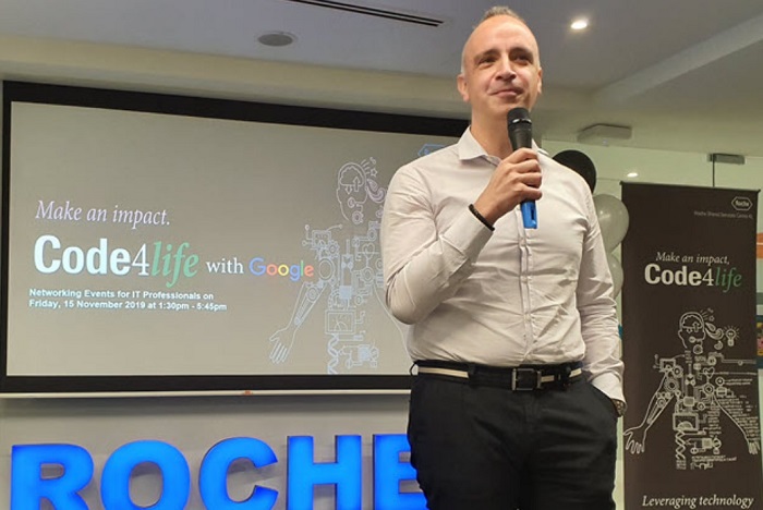 Martin Kikstein, General Manager, Roche Services & Solutions APAC describes Code4Life Hackathon as a platform for students to shine and co-create.