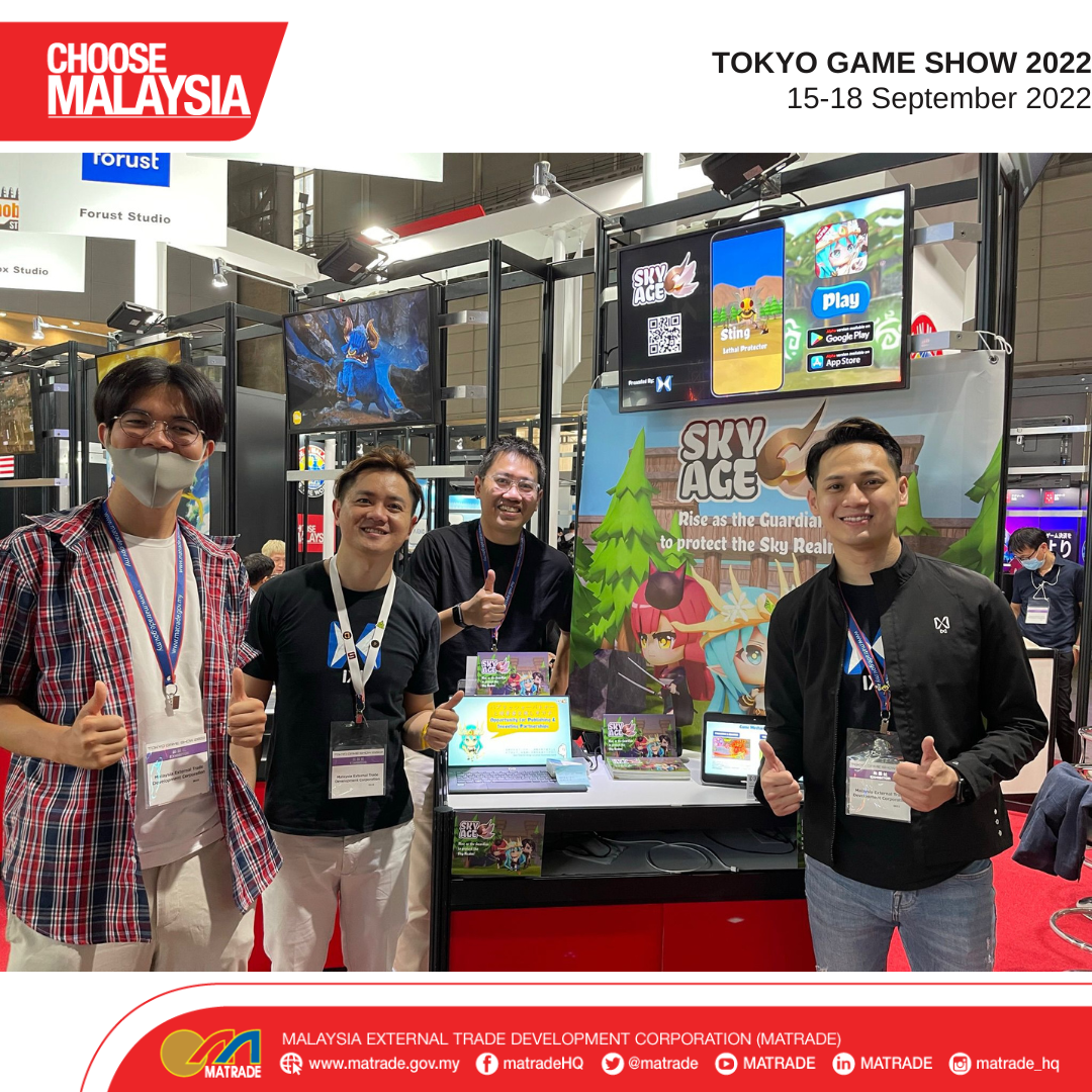 Malaysian exhibitors at the Tokyo Game Show 2022
