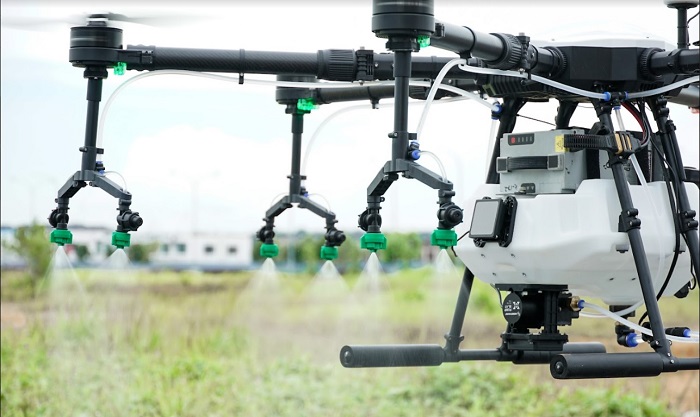 The remote and tireless abilities of sprayer drones has answered the palm oil industry's worker shortage woes and  greated benefit service providers such as Poladrone.