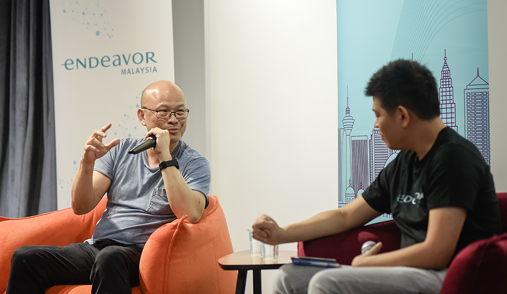 Monk’s Hill Ventures managing partner Peng Tsin Ong (left) with Photobook Worldwide CEO Leow Wee Jonn