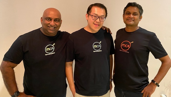 My Cooking Story founders, Khalid Gibran, Gary Chin and Vijay Anand have quickly adapted to the digital world after the pandemic forced them online in June 2020.