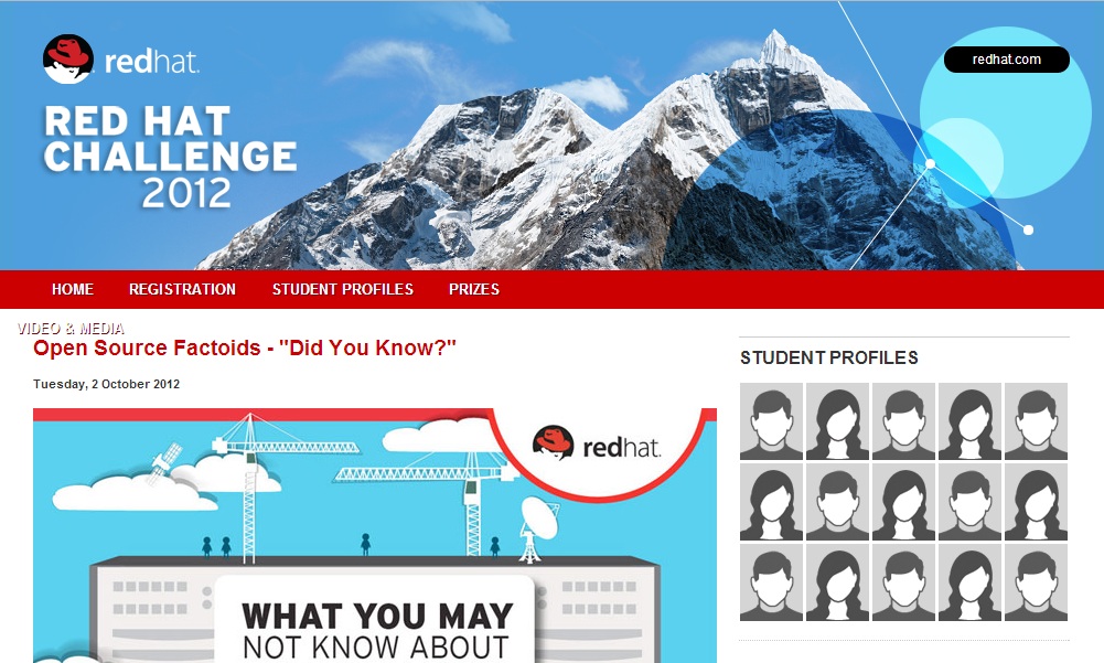 Red Hat throws down challenge to students
