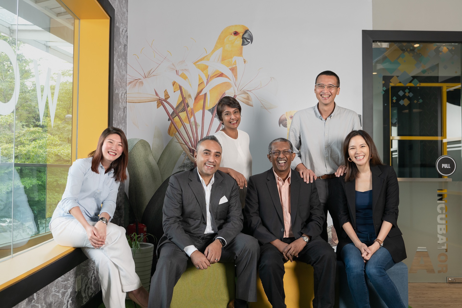 The ScaleUp Malaysia team, with co-founder Aaron Sarma (second from left)