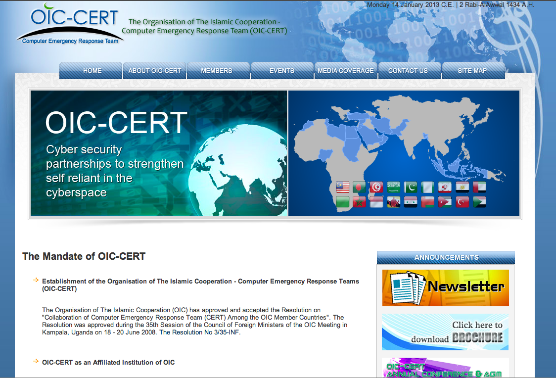 Cybersecurity Malaysia appointed OIC-CERT secretariat