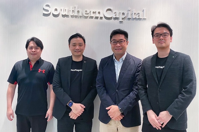 (Left to Right) Wong Chin Toh, MD, Southern Capital; Nicholas Lim - CTO, Soft Space; Kenneth Tan - MD & Managing Partner, Southern Capital and Joel Tay; CEO, Soft Space  