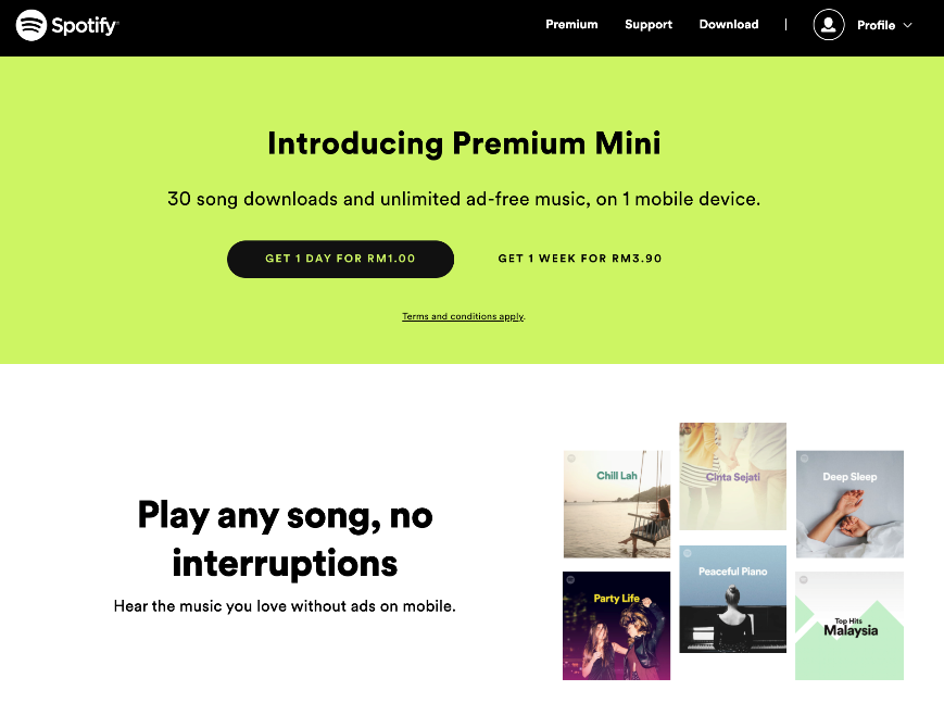 Spotify launches Premium Mini with daily, weekly options
