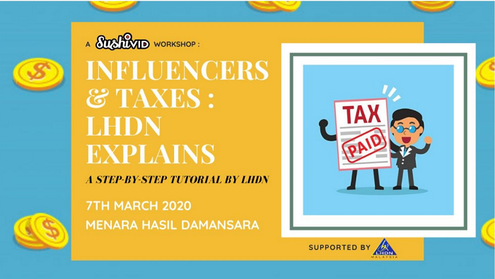 SushiVid and LHDN to hold workshop to promote tax filing among social media influencers