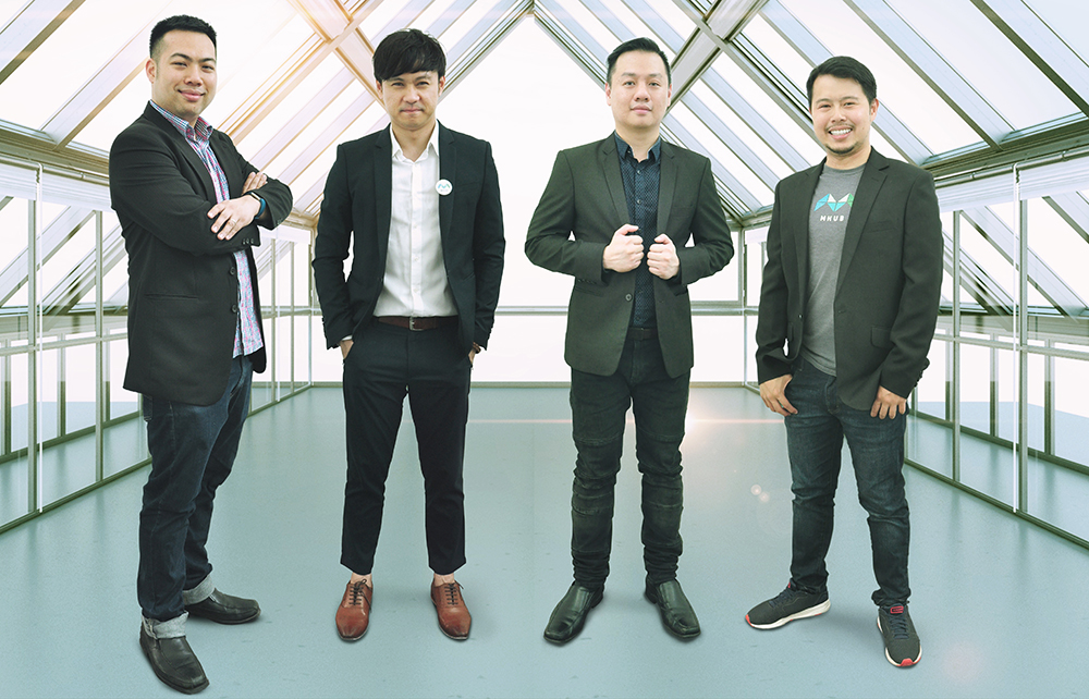 TRB Ventures’ founders (from left) chief strategy officer Joshua Ong; CEO Quek Wee Siong; chief experience officer Jason Ding; and CTO Jon Saw