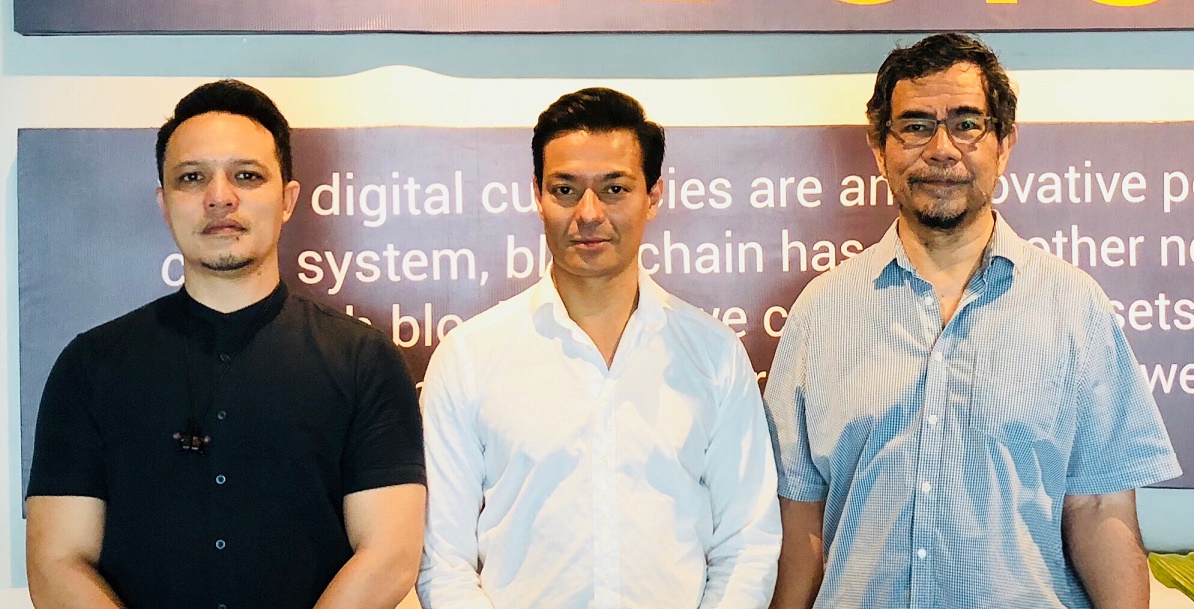 The MedPlanner team (from left) CGO Danil Dahlan; CEO Dr. Ezam Mat Ali; and CTO Ahmad Fauzi