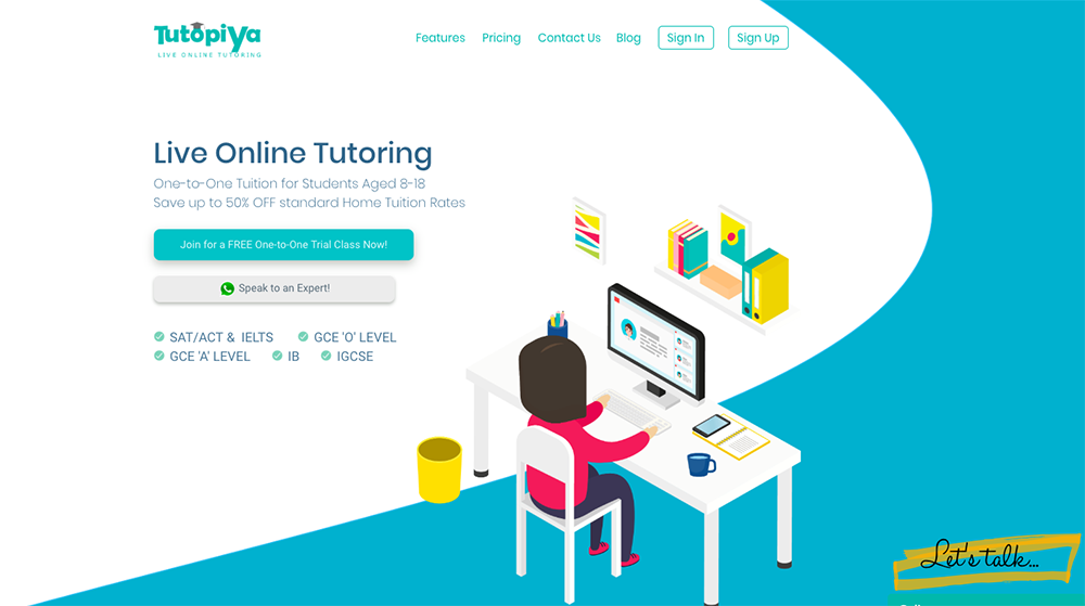 Tutopiya launches live online tutoring service in Singapore 