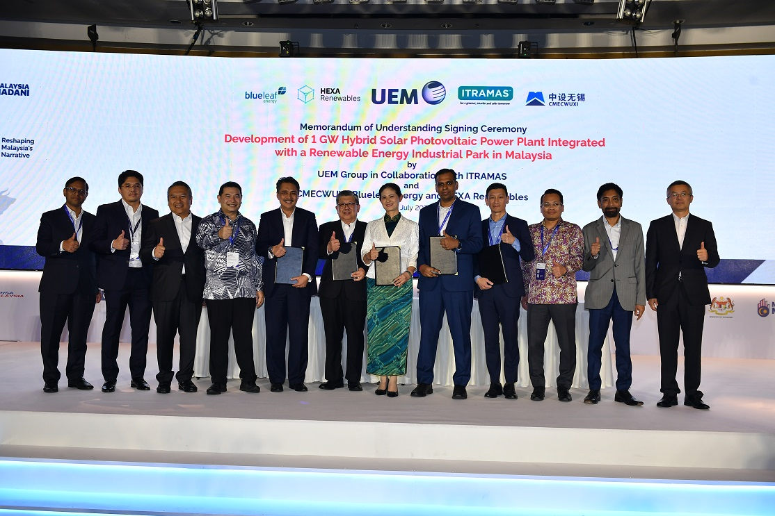 UEM and ITRAMAS to develop 1GW solar power plant and green industrial park