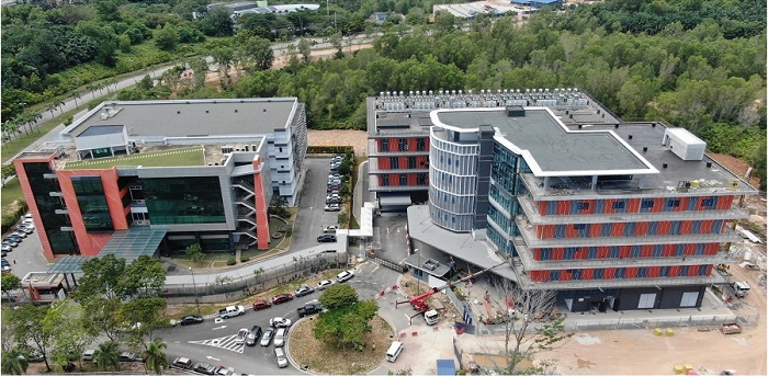 Aerial view of Vantage Data Centers Cyberjaya, Malaysia campus.