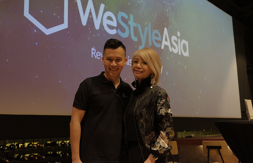WeStyleAsia founder and CEO Arthur Tan with A Cut Above Group of Salons founder Winnie Loo