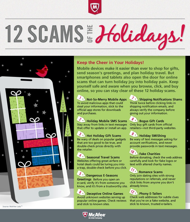 McAfee warns of the ‘12 scams of Christmas’