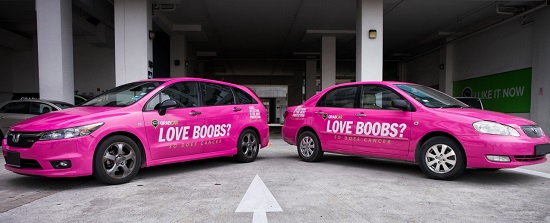 GrabCar in breast cancer awareness drive